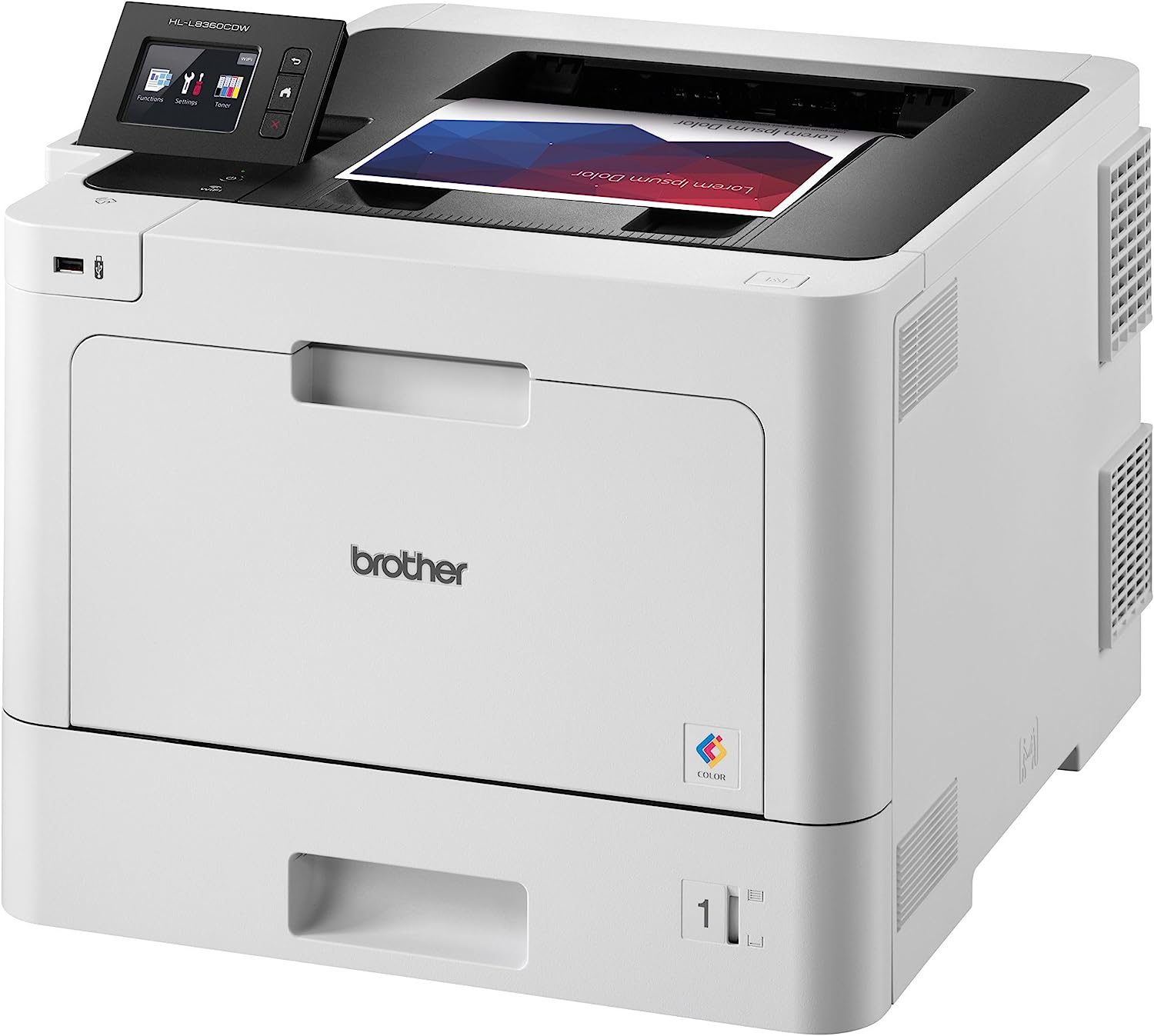 Brother Business Color Laser Printer, HL-L8360CDW, Wireless Networking, Automatic Duplex Printing, Mobile Printing, Cloud printing,  Dash Replenishment Ready,White - Image 9
